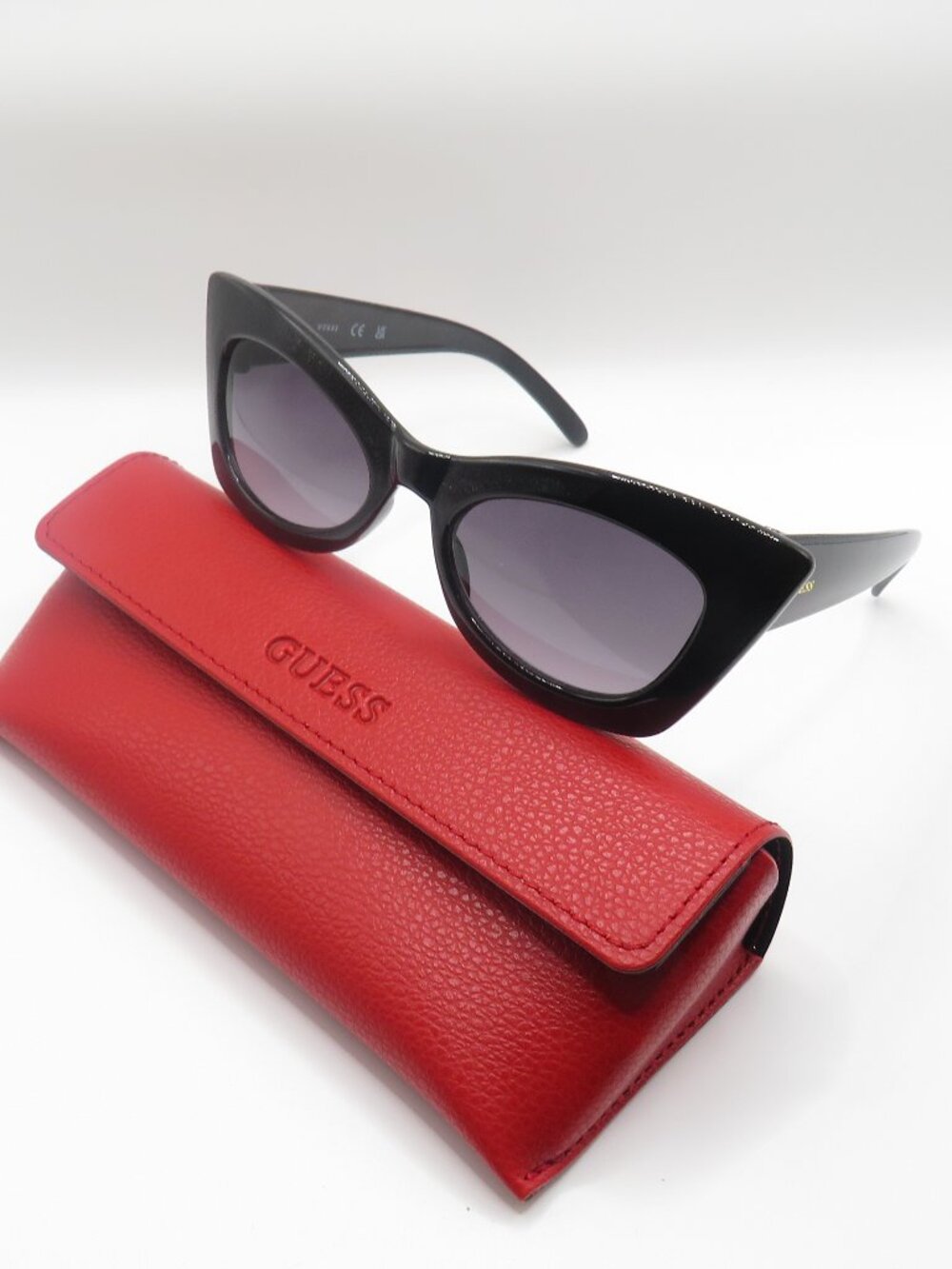 Guess New GF0346/S 01B Black/Gray Gradient Cate Eye Sunglasses.